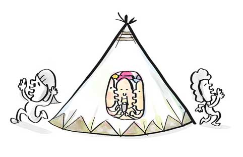 ティピー イラスト