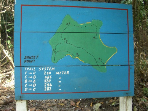 サピ島一周トレイルマップ