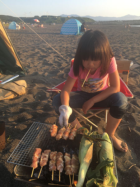 厚真町の大沼野営場 テント一張 520円