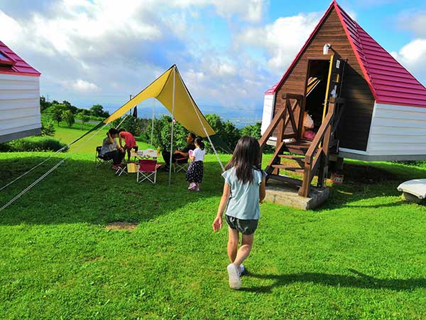 函館に近い北斗市 きじひき高原キャンプ場