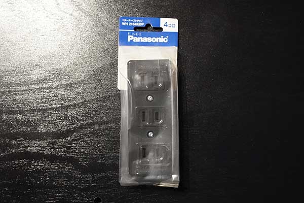 パナソニック(Panasonic) ベターテーブルタップ ブラック 4個口 WH2164KB