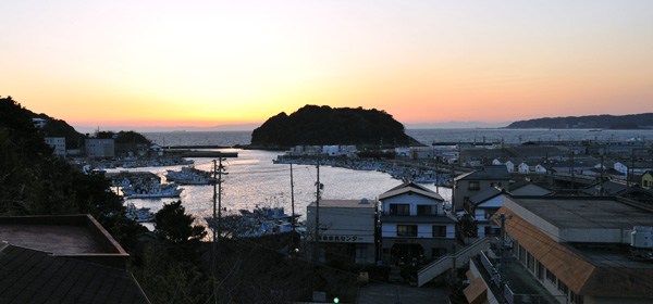 篠島の夕日