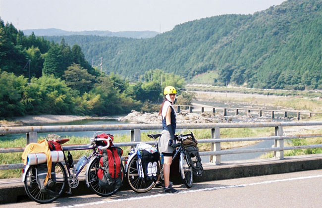 とみちゃんと自転車と四万十川