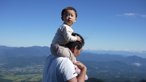 杣添尾根　稜線に出た所