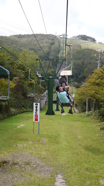 御在所岳のロープウェイ