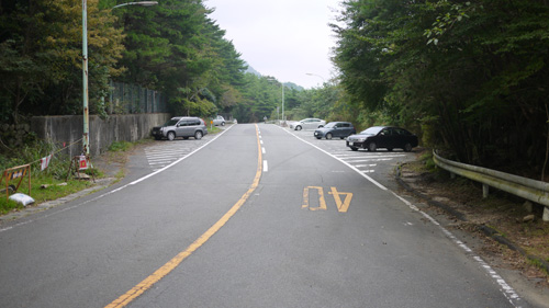 御在所岳の駐車場の様子