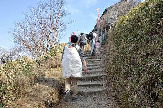 剣山の山頂付近