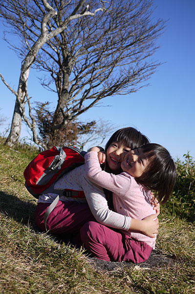 茶臼山登山にて