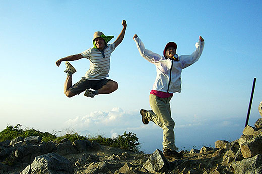 朝日岳縦走登山の写真