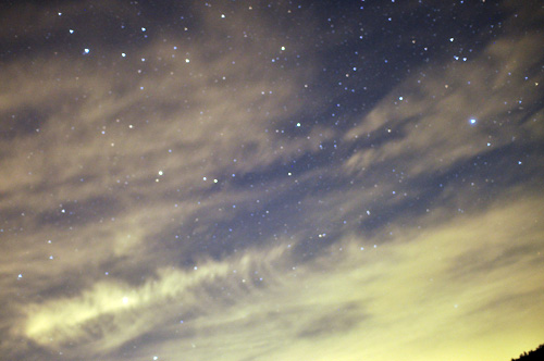 黒百合平からの星空