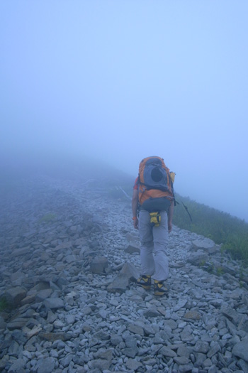 西穂高岳への登山道