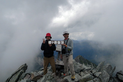 槍ヶ岳山頂