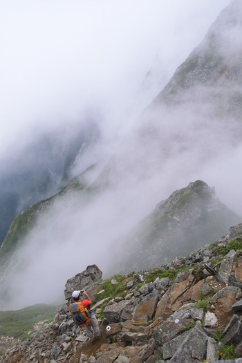 穂高岳全景