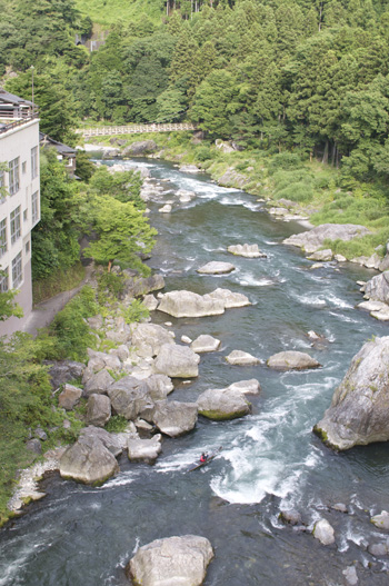 御岳の橋からの眺め