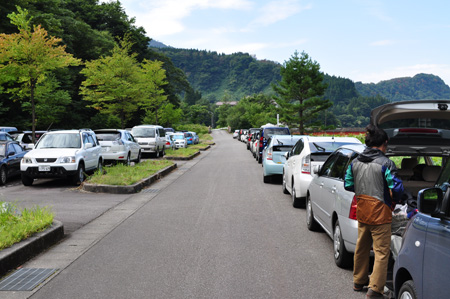 立山駅駐車場の込み具合