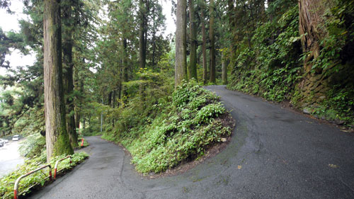 御岳山の登山道の様子