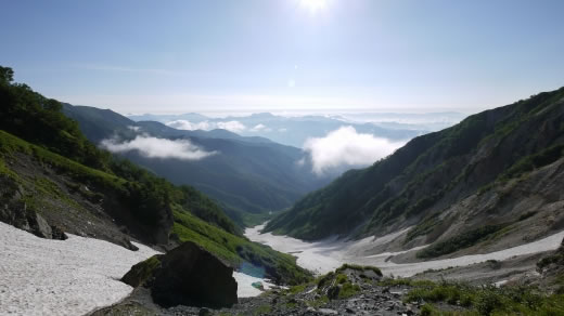 白馬から眺める東方の山々