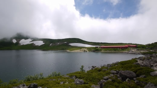 白馬大池と白馬大池山荘