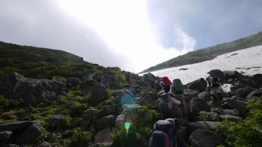 乗鞍岳への登山道