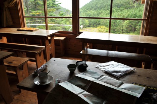 聖平小屋の食堂