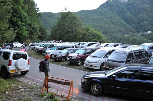 鳥倉駐車場の様子