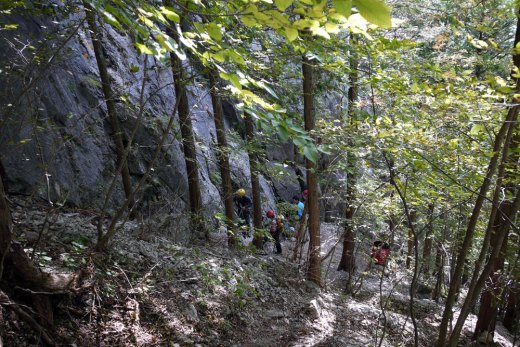 二子山 中央陵のとりつき