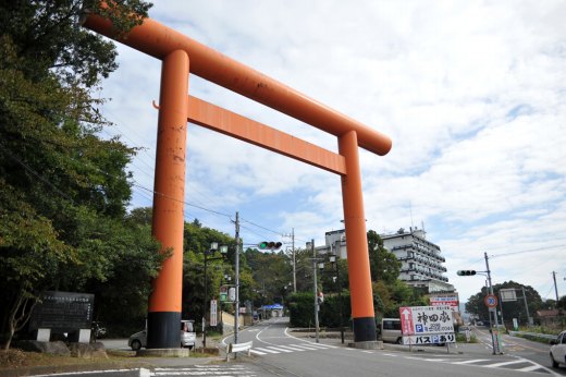 筑波山の参道の鳥居