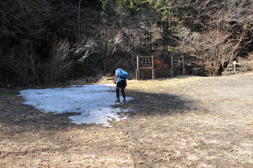 関場峠と景信山の分岐の広場