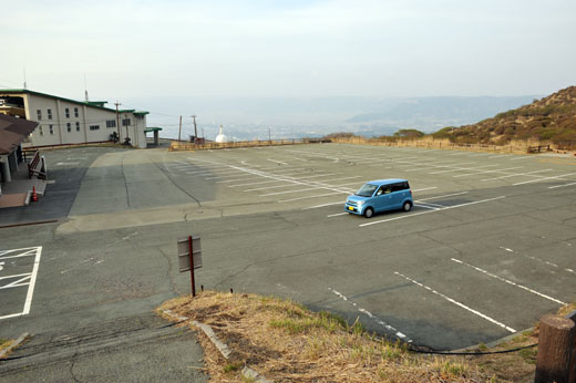 仙酔峡の駐車場