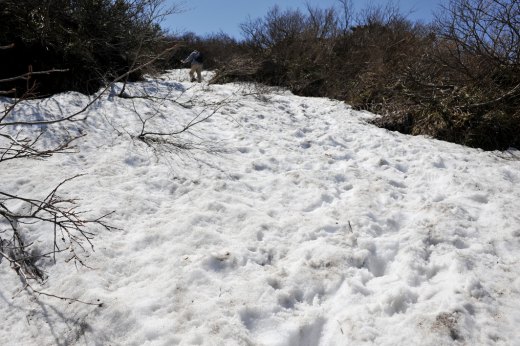 大山の残雪