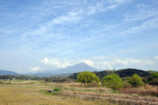 鳥取　シャトーおがたから見る大山の山容