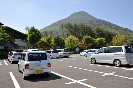 開聞岳の駐車場と開聞岳