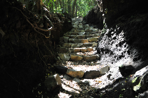 開聞岳の登山道の様子２