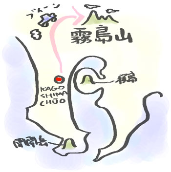 鹿児島の地図