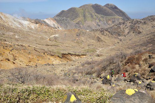 北千里浜と三俣山