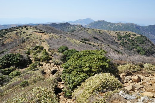 西千里浜から沓掛山への縦走路