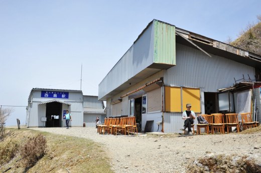 剣山のリフト西島駅