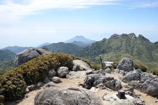 屋久島　宮之浦岳山頂