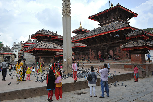 ネパールカトマンズ　歴史的建造物