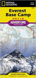 エベレストトレッキング地図　ルクラからベースキャンプ