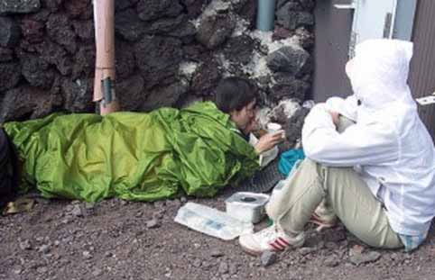 9月の富士　高山病