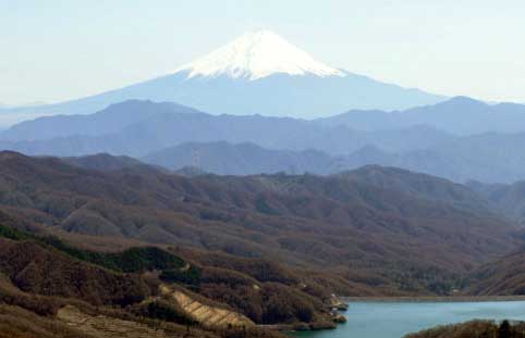 Mt. Fuji from Daibosatsu Pass