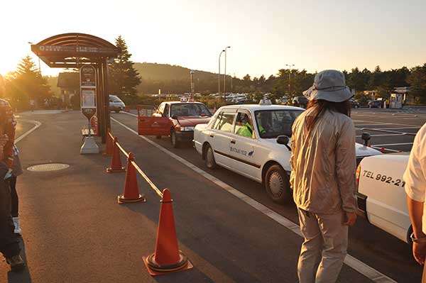 水ヶ塚駐車場のタクシー乗り場