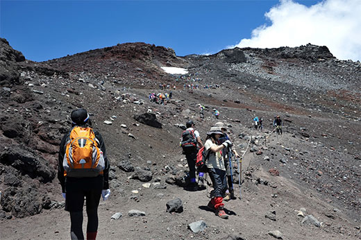 7月下旬の富士登山