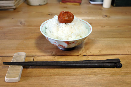 クッカーで炊いたご飯の完成