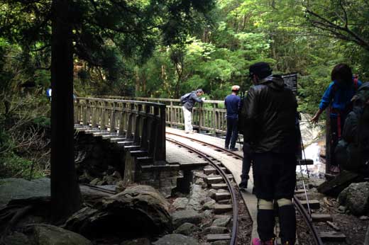 縄文杉トレッキング　大株歩道入り口