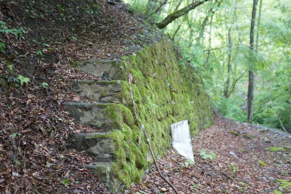 道標のない登山口