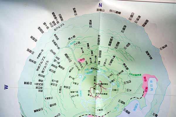 山と高原地図　展望図