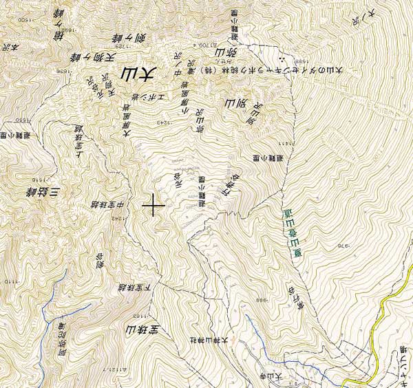 大山　地形図