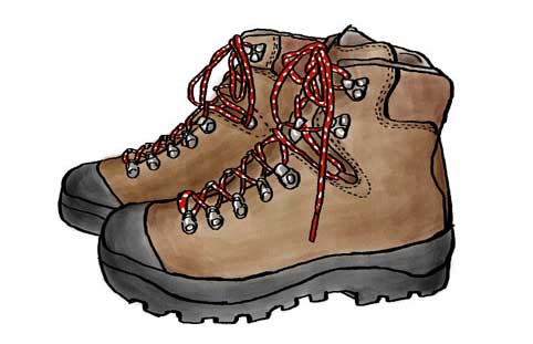 登山靴イラスト